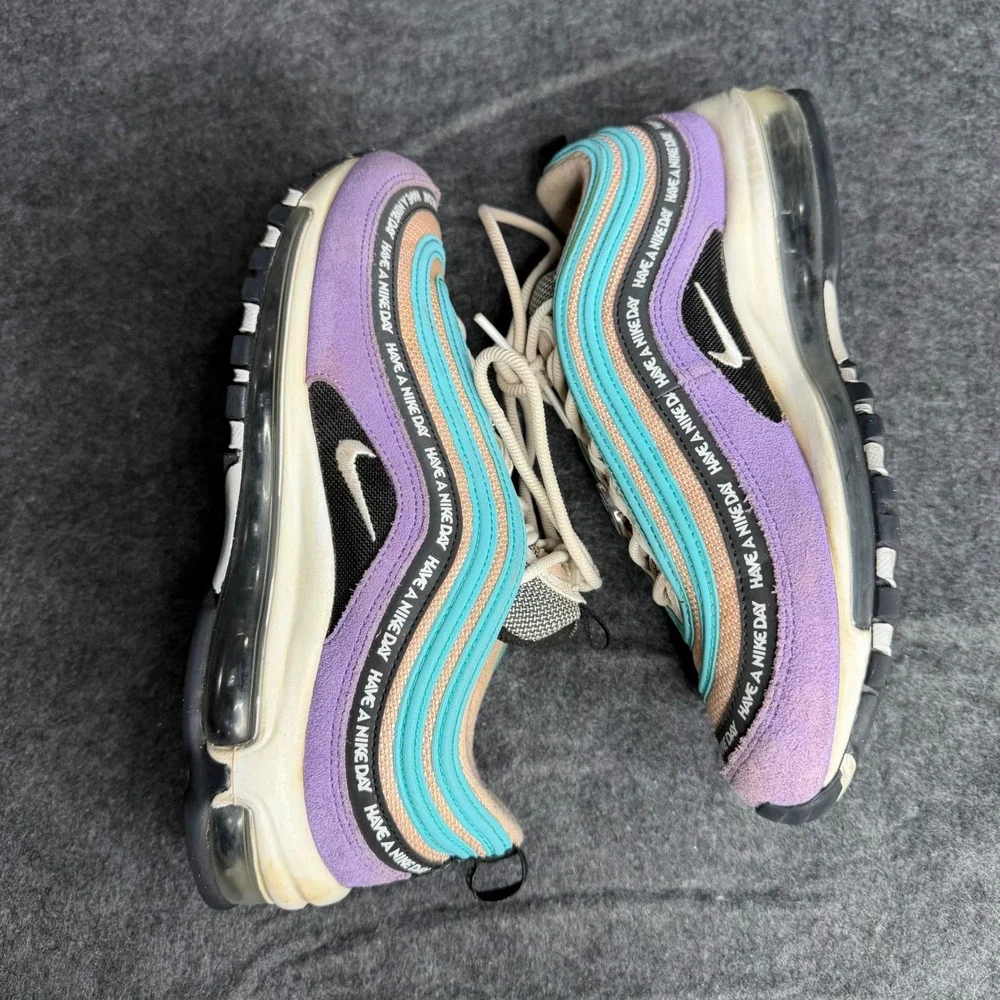 Nike Air Max 97 Have A Nike Day Space Purple Aqua BQ9130-500 Mens Size 8